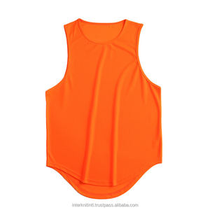 Camiseta sin mangas de verano para hombre, de secado rápido, transpirable, anti-UV, ecológica, con logo frontal, para correr, baloncesto, entrenamiento, holgada y a la moda. - Product Image 6