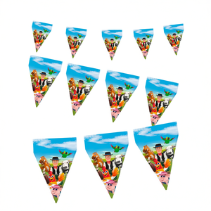 Guirnalda de Papel para Fiestas, Decoración Colgante de 3 Metros con Diseño de Granja de Zenon, Artículos Festivos para Fiestas, Paquete de 2 Piezas - Product Image 2