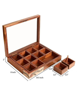 Caja de Especias Cuadrada de Madera Hecha a Mano de la Mejor Calidad, Color Personalizado, Uso en la Cocina, Diseño Moderno, Proveedor Mayorista - Product Image 5