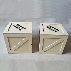 Vuông phẳng gói hộp gỗ tự lắp ráp Kit Sản phẩm bằng gỗ hộp ván ép trống người đàn ông thùng cho bao bì bán lẻ hộp quảng cáo - Product Image 4