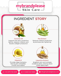 <b>Skin</b> Brightening CocoWhite Whitening Face <b>Cream</b> for Even Tone <b>Glow</b> OEM ODM Private Label Custom Branding Available - Product Image 5
