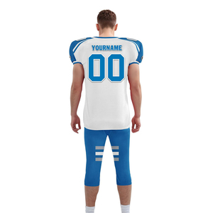 Vente en gros Uniforme de football américain pour jeunes Maillot court imprimé par sublimation Logo de l'équipe avec son propre homme américain - Product Image 4