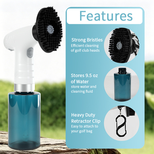 Cepillo Eléctrico para Limpiar Palos de <span class=keywords><strong>Golf</strong></span>, Recargable por USB, con Rociador de Agua, Herramienta Portátil para Limpiar Pelotas de <span class=keywords><strong>Golf</strong></span>, Accesorios Profesionales de <span class=keywords><strong>Golf</strong></span> - Product Image 2