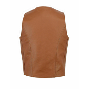 เสื้อกั๊กหนังสำหรับนักขี่มอเตอร์ไซค์ฤดูหนาวของผู้ชายดีไซน์โดดเด่นเสื้อลำลองเสื้อขนสัตว์แฟชั่นใหม่ระบายอากาศได้ดี - Product Image 3