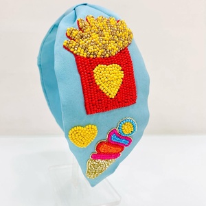 Fashionable Handmade Beaded <b>Headband</b> With Colorful Beads For Women Girls Stylish Hair Lightweight Comfortable Perfect Occasions - Product Image 4