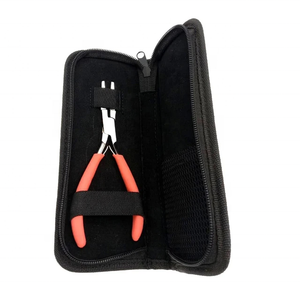 Kit de pinces d'extension de cheveux Offre Spéciale outil de retrait de perles avec pochette en cuir PU kits d'extension de cheveux en acier inoxydable vente en gros - Product Image 4