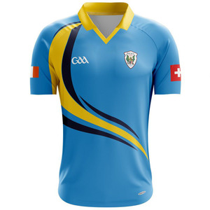 Camiseta de fútbol GAA Kit de fútbol con 100% poliéster Diseño sólido Servicio OEM Disponible Set Top Style - Product Image 1
