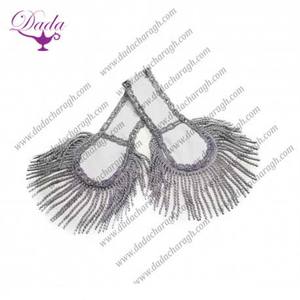 อินทรธนูประดับพู่สีทองสำหรับพิธีการชุดปักขอบลวดทองแท่ง - Product Image 4