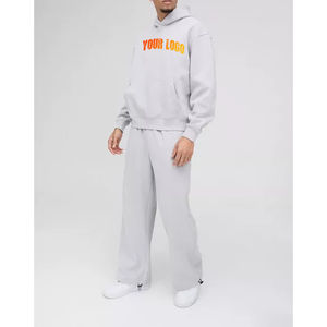 ชุดวิ่งของผู้ชายชุดวอร์มผ้าฝ้าย100% มีฮู้ดชุดวอร์มชุดกีฬาชุดวอร์มเล่นกีฬาของผู้ชายจำนวนมาก - Product Image 1