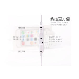 EP-139หูฟังดนตรี & หูฟังแบบมีสายสีขาว & สีเงิน - Product Image 1