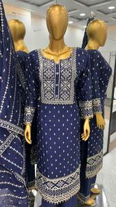 Venta caliente nuevo vestido de tamaño libre pakistaní ropa de fiesta de diseñador ropa pakistaní al por mayor precio bajo - Product Image 2