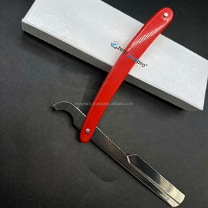 Navaja de Afeitar Plegable de Acero Inoxidable con Hoja Plateada de un Solo Filo y Mango de Plástico, Personalizable con Logotipo, la Más Vendida - Product Image 5