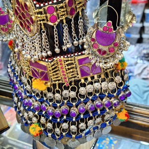 Conjuntos de joyería de moda de boda afgana de ropa cómoda para mujer, incluidos anillos, pendientes, collares, diseño hecho a mano 2025 - Product Image 6