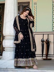 New tuyệt đẹp người phụ nữ mặc áo choàng của lễ hội và đám cưới mặc <span class=keywords><strong>sequans</strong></span> làm việc nổi Faux georgette - Product Image 6