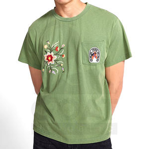 Camiseta de Hombre Personalizada de Alta Calidad al por Mayor, de Poliéster/Algodón, Lisa, Bordada, de Secado Rápido, la Más Vendida - Product Image 1