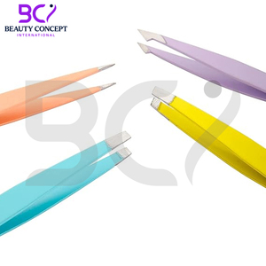 Pinzas Clásicas para Cejas de Acero Inoxidable con Punta Inclinada, Personalizadas, para Eliminar Vello Encarnado, de Alta Calidad y Duraderas para Mujer - Product Image 5