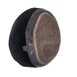 Perruque toupet Miraje Model Taz Hair BD en cheveux humains Remy indiens avec base en dentelle et en PU, ondulations profondes et ondulations naturelles - Product Image 1