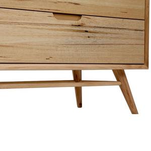 Modern Luxury <b>Oak</b> <b>Bedside</b> Cabinet 2-<b>Drawers</b> Classic Rustic MDF Mini Wooden Furniture Foldable for Bedroom Living Room Home Decor - Product Image 6