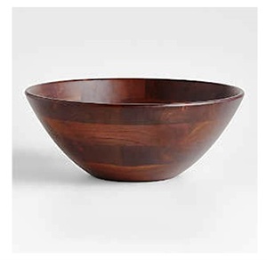 Acacia Wood Bowls 1 Top Selling Salad Bowl Platter Customized Size Made in India - Product Image 1