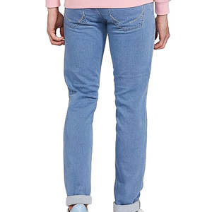 Pantalon en jean sur mesure pour hommes Pantalon en jean élégant et décontracté Baggy Straight pour hommes Pantalons en denim dernier modèle pour hommes - Product Image 2