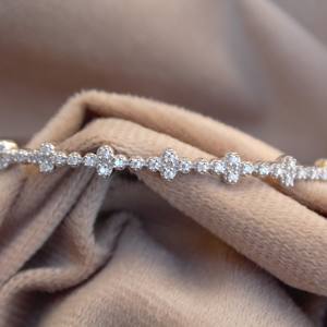 Dainty <b>Silver</b> <b>Cuff</b> <b>Bracelet</b> For Girlfriend Statement Gift Unique Beautiful Design - Product Image 2