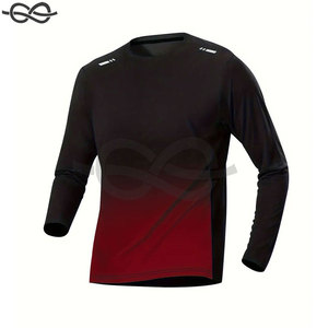 เสื้อยืดฟิตเนสแขนยาวสำหรับผู้ชายแห้งเร็วปรับแต่งได้ชุดออกกำลังกาย - Product Image 3