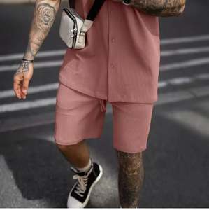 Survêtements pour hommes Logo personnalisé Ensemble short 2 pièces pour hommes Vêtements décontractés de haute qualité pour hommes - Product Image 4