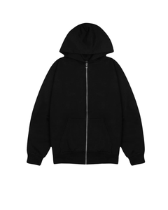 420g French Terry Metal Zipper Hoodie Cardigan Heavyweight Super Soft Silver Fox Fleece Hooded Jacket Full Zip up Hoodie - Product Image 1