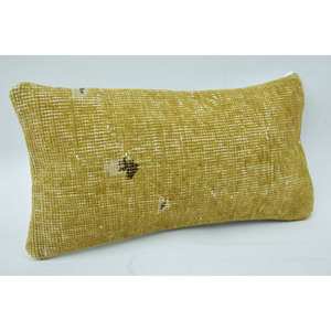 <b>Gold</b> Mosaic Vintage Pattern <b>Wool</b> Pillow 8x16 Inch Paisley Paneled Grape Kantha Patchwork Woven Technique - Product Image 2