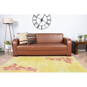 3.5x6.4 ft Rug, Accent Vintage Rug, <b>Yellow</b> Patchwork Rug - Product Image 4