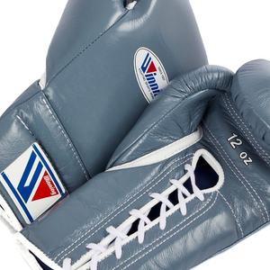 Gants d'entraînement à lacets de boxe gris abordables en couleur et design de taille personnalisée pour l'entraînement de boxe et la compétition - Product Image 4