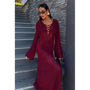 Vestido Birit 2838 con Cintura Natural, Diseño Calado y Transpirable para Ocio - Product Image 3