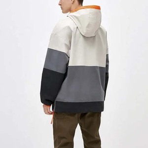 OEM couleur personnalisée coupe-vent mode Streetwear fermeture éclair nylon coupe-vent surdimensionné vente en gros vestes imperméables à capuche toutes tailles - Product Image 3