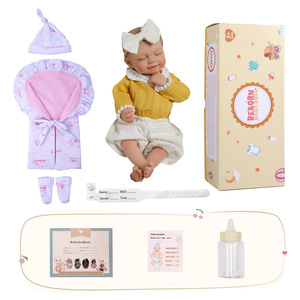 Muñecas <span class=keywords><strong>Reborn</strong></span> Blancas con los <span class=keywords><strong>Ojos</strong></span> <span class=keywords><strong>Cerrados</strong></span> de Babeside, Muñeca de Silicona de 12 Pulgadas para Niñas, Muñecas <span class=keywords><strong>Reborn</strong></span> Personalizadas al por Mayor - Product Image 3