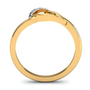 Anillo de latón de diseño infinito de piedras preciosas de circón chapado en oro de 18 quilates, joyería de estilo de moda para mujeres para fiestas - Product Image 2