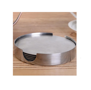 Posavasos Redondos Modernos de Acero, Juego de Seis, Perfectos para Decoración del Hogar y Protección de Mesas, Elegantes y Sofisticados - Product Image 3