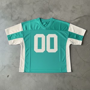 Red <b>Men's</b> V-Neck Short Sleeve Sport Jersey Blank 00 Number Printed Quick Dry Polyester Regular Fit - Product Image 4