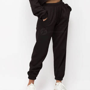 Ensemble de survêtements décontractés pour femmes, imprimé uni, 100% coton, à capuche, coupe courte, écologique, respirant, 2 pièces, séchage rapide, manches longues - Product Image 6