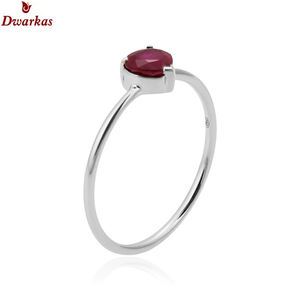 แหวนพลอยทับทิมธรรมชาติทำจากเงิน925รูปหัวใจแฟชั่นและประณีตสำหรับผู้หญิงเครื่องประดับของขวัญวาเลนไทน์ - Product Image 2