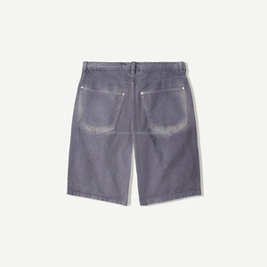 Short en jean pour homme, jorts vintage épais brodés 3D avec strass - Product Image 6