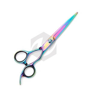 Ensemble de ciseaux de barbier en gros, 5,5 pouces, revêtement en titane, ciseaux à cheveux et rasoir, kit de ciseaux en acier inoxydable - Product Image 4