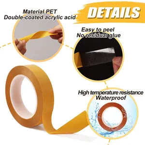 Silicone Tape Original Tape Factory Replace 4965 Double Sided PET Tape Polyester Film With Acrylic Adhesive For Phone Frame