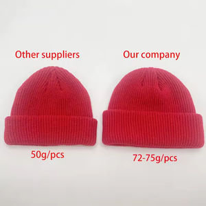 Chapeau en tricot à revers court unisexe en gros, bonnet de pêcheur, bord roulé, casquette de pêcheur, logo personnalisé, broderie 3D, 100% acrylique - Product Image 4