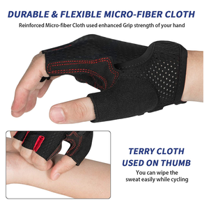 Gants de gymnastique antidérapants de haute qualité pour hommes femmes nouveau Design gants d'entraînement de sport respirants pour l'été pour le cyclisme en plein air - Product Image 6
