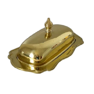 Plato de mantequilla de Color dorado de latón de diseño clásico para el hogar, Hotel y restaurante, utensilios de cocina, plato de mantequilla - Product Image 6