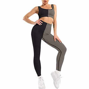 Wholesale Ladies Mid Waist Spandex/<b>Nylon</b> <b>Leggings</b> Custom Design Sports Gym Fitness Yoga Pants for Women - Product Image 5