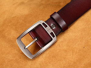เข็มขัดหนังแท้แบบรัดเอวปรับได้เข็มขัดหนังแท้จากผู้ผลิตปากีสถาน - Product Image 6