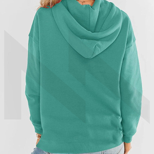 Pulls à capuche à manches longues à la mode pour femmes pour l'automne et l'hiver Vêtements décontractés Coupe régulière Position du logo avant - Product Image 3