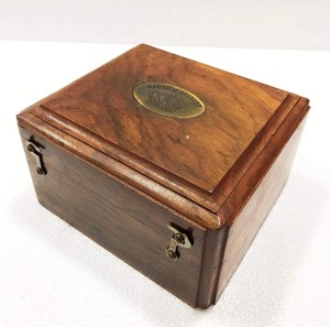 Telescopio antiguo náutico, doble telescopio Vintage, astrolabo marino, instrumentos de barco con caja de madera - Product Image 3
