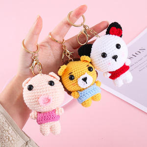 Wholesale Arrival Handmade Crochet Cartoon Animal Keychains - <b>Cute</b> Bag Charms & Daily Gifts for Kids & Adults - Product Image 3